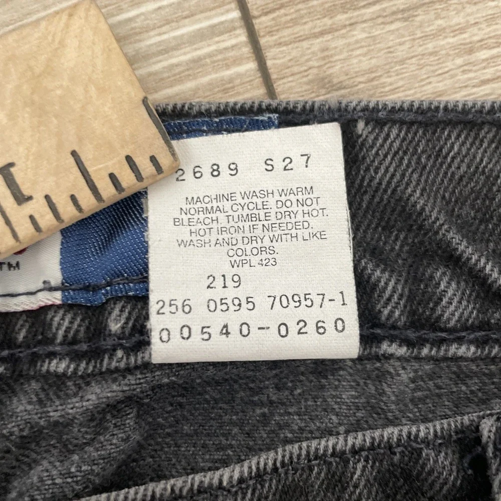 Vintage Levi's 540 Men's Size 36X34 Orange Tab Relaxed Black Denim‎ Jeans 1994